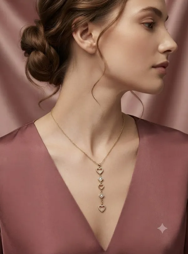 Heart_Anti_Tarnish_Gold_plated_Drop_Chain