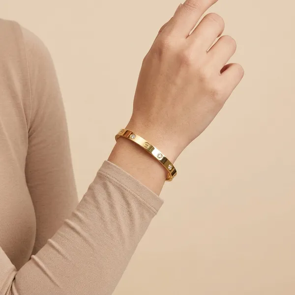 Gold_Stainless_Steel_Crystal_Embellished_Bangle_Bracelet_For_Women