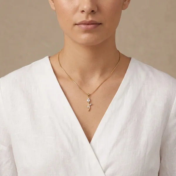 Gold_Stainless_Steel_Rose_Crystal_Pendant_Necklace_For_Women