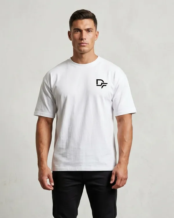 DF-White_Terry_Cotton_Oversized_Graffiti_Graphic_Print_T-Shirt_For_Men