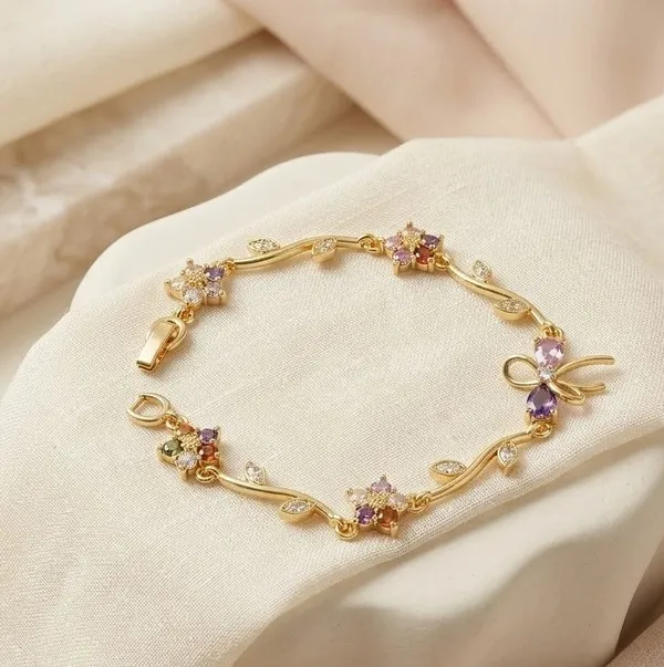 Multicolor_bow_anti_tarnish_bracelet