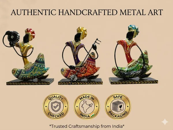 Iron_Hand-Painted_Seated_Musician_Showpiece_Set_Of_3