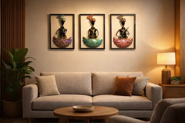 Iron_Tribal_Hand-Painted_Musician_Figurine_Wall_Art_Set_Of_3