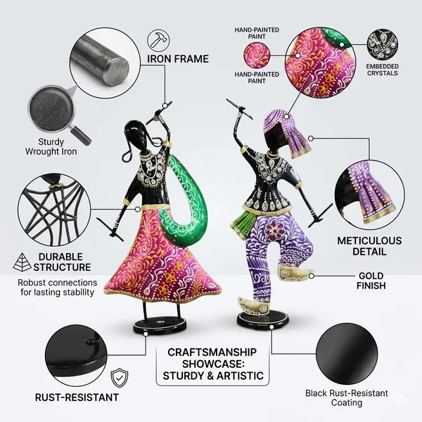 Iron_Hand-Painted_Crystal_Embellished_Musician_Showpiece_Set_Of_2