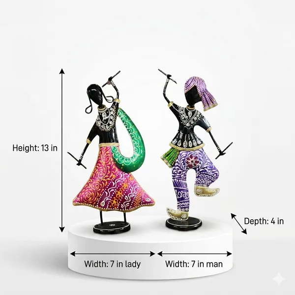 Iron_Hand-Painted_Crystal_Embellished_Musician_Showpiece_Set_Of_2