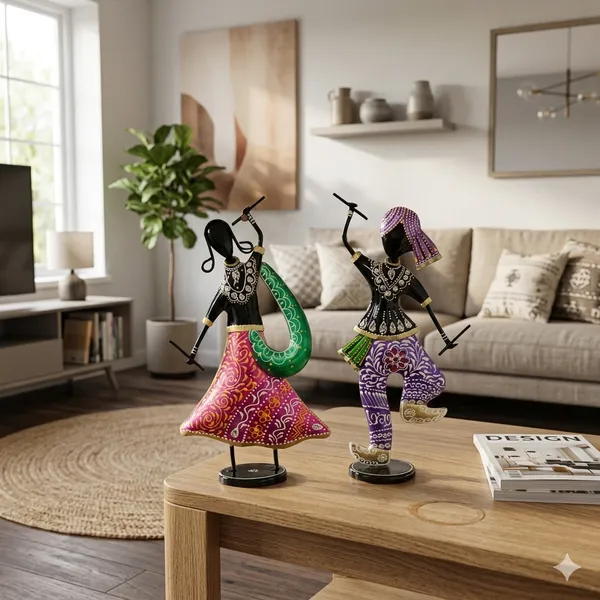 Iron_Hand-Painted_Crystal_Embellished_Musician_Showpiece_Set_Of_2