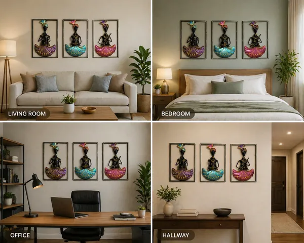 Iron_Tribal_Hand-Painted_Musician_Figurine_Wall_Art_Set_Of_3