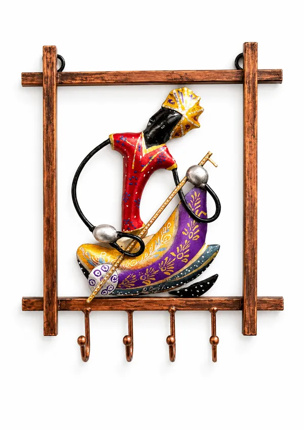 Iron_Frame_Traditional_Lady_Figurine_Wall_Key_Holder
