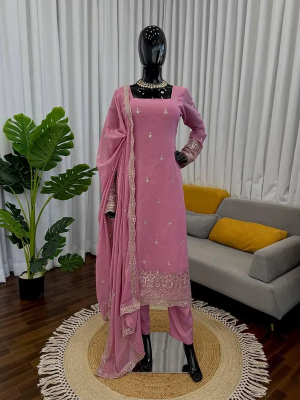Pink_Fendy_Silk_Kurta_Palazzo_Set_For_Women