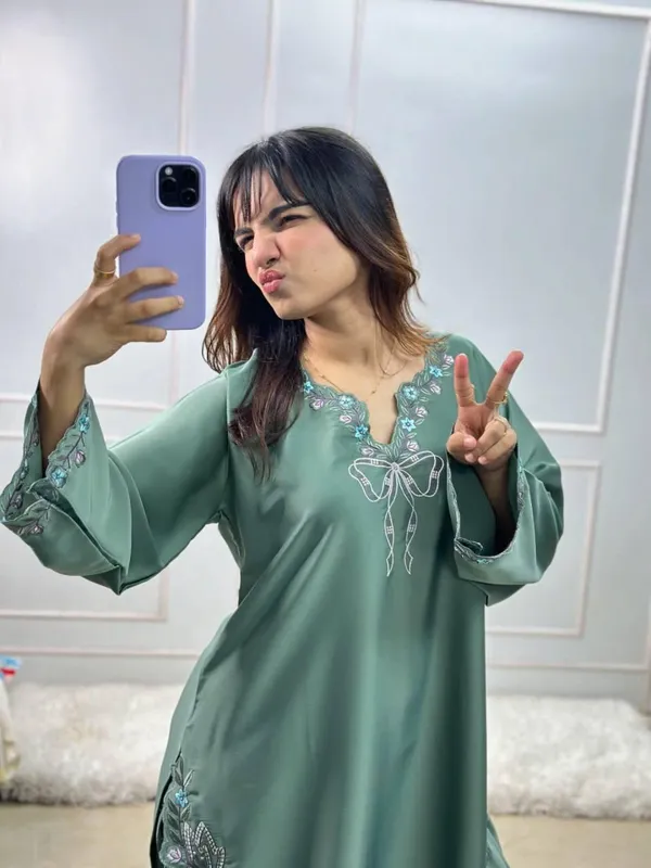Sage_Green_Natural_Crep_Kurta_Palazzo_Dupatta_Set_For_Women