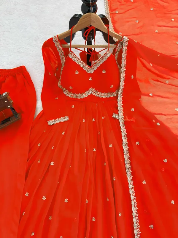 Orange_Foux_Gorgette_Anarkali_Set_For_Women