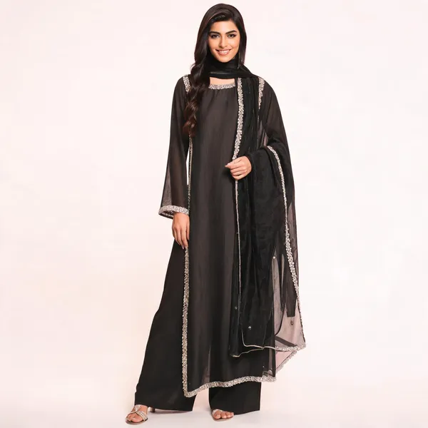 Black_Natural_Crep_Suit_Set_For_Women