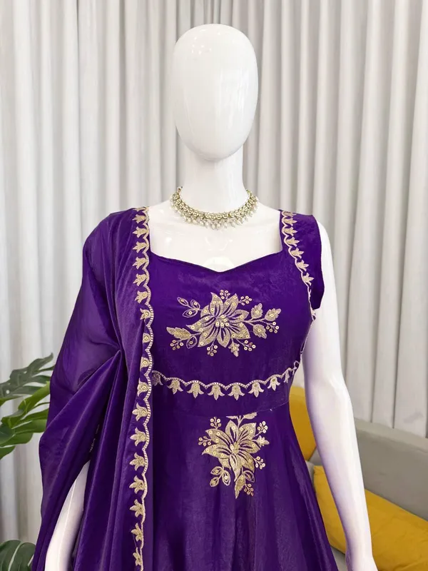 Purple_Fendy_Silk_Lehenga_Choli_Set_For_Women