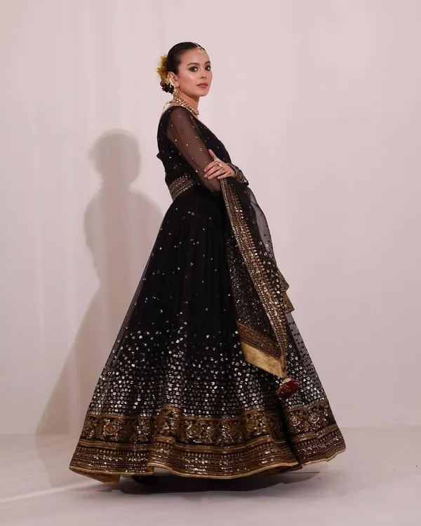 Black_Soft_Butterfly_Net_Anarkali_Lehenga_Set_For_Women