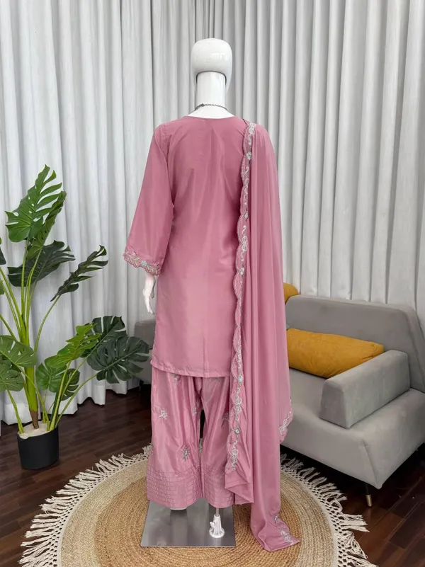 Pink_Natural_Crep_Kurta_Palazzo_Dupatta_Set_For_Women