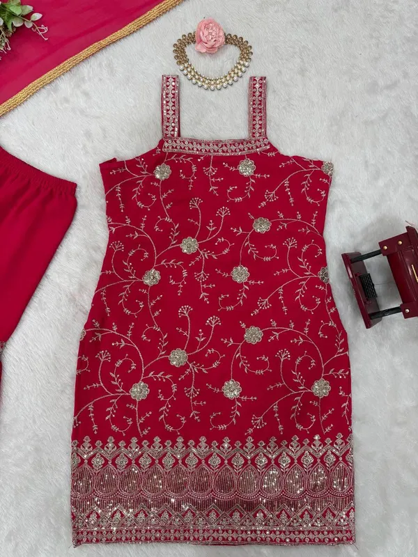 Red_Foux_Gorgette_Sharara_Suit_Set_For_Women