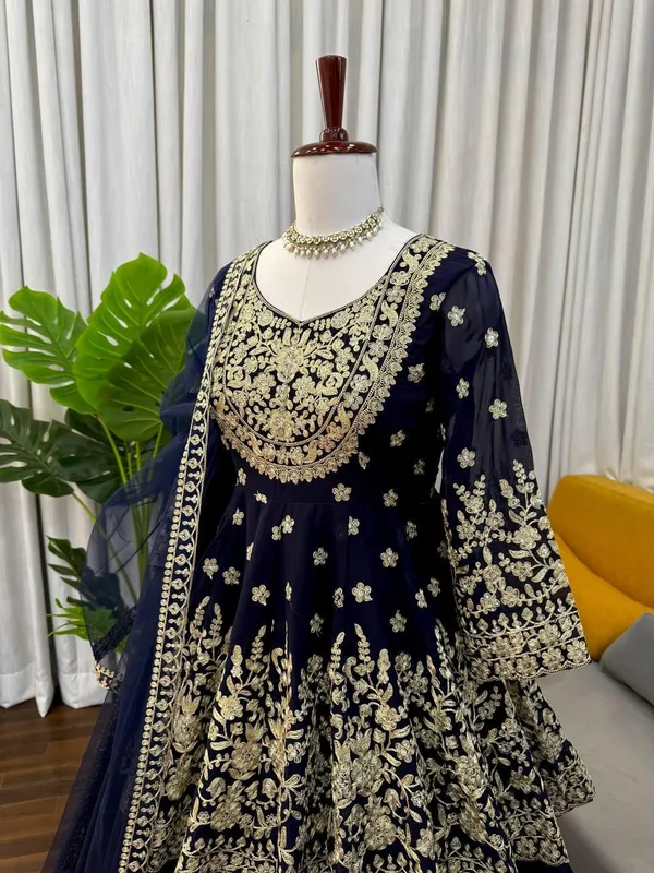 Black_Foux_Gorgette_Anarkali_Lehenga_Set_For_Women