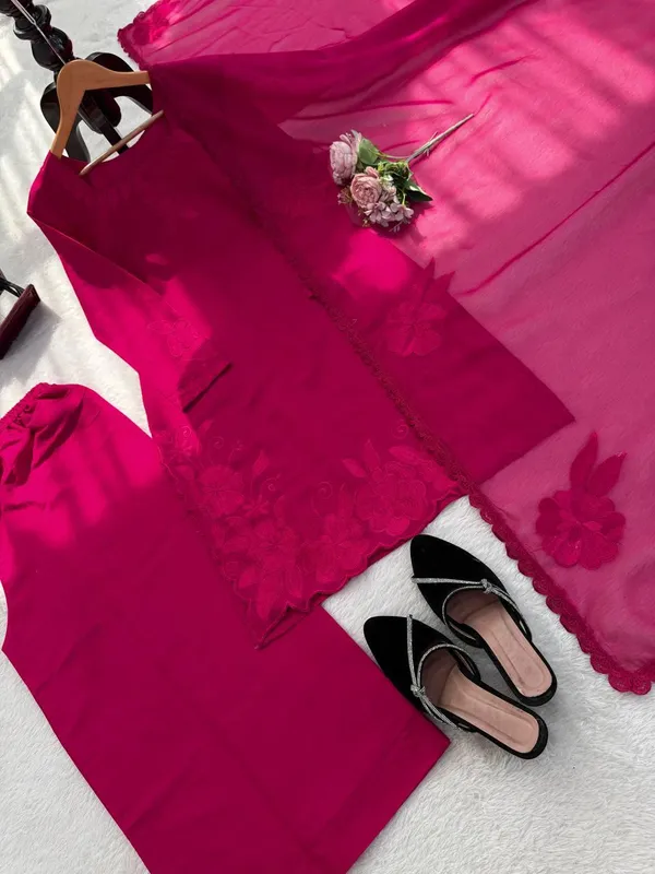Magenta_Roman_Kurta_Palazzo_Set_For_Women