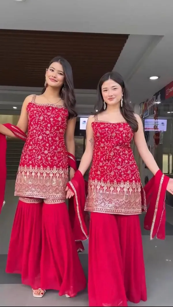 Red_Foux_Gorgette_Sharara_Suit_Set_For_Women