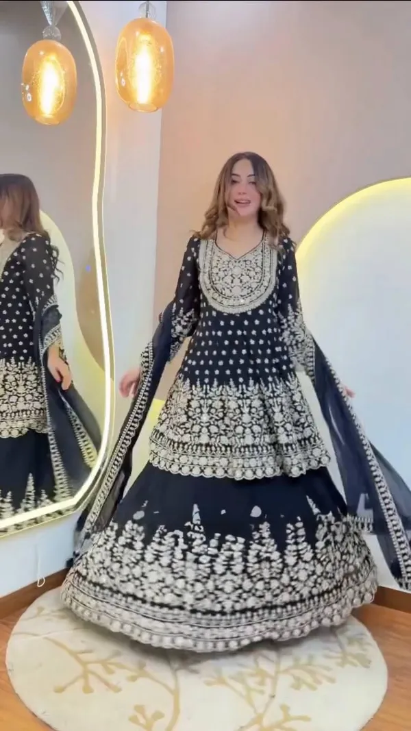 Black_Foux_Gorgette_Anarkali_Lehenga_Set_For_Women