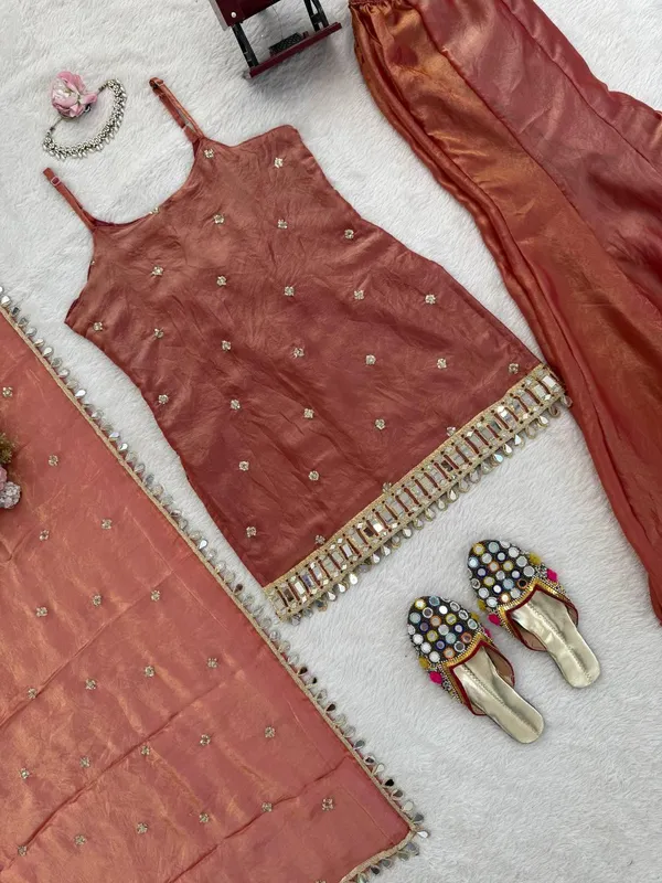 Orange_Fendy_Silk_Sharara_Dupatta_Set_For_Women