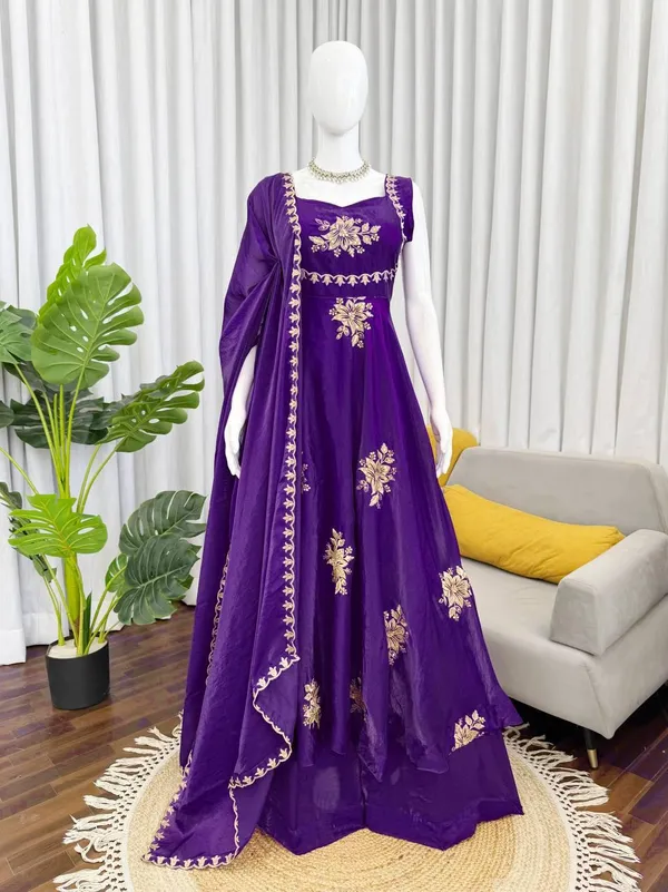 Purple_Fendy_Silk_Lehenga_Choli_Set_For_Women