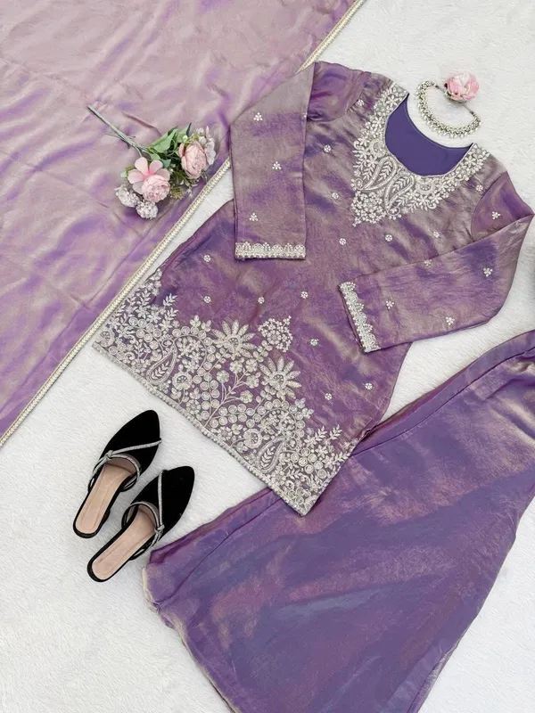 Mauve_Fendy_Silk_Sharara_Dupatta_Set_For_Women