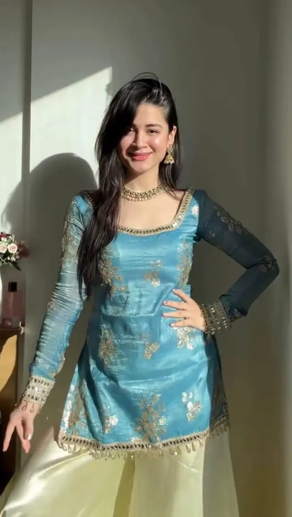 Multicolor_Fendy_Silk_Kurta_Palazzo_Set_For_Women