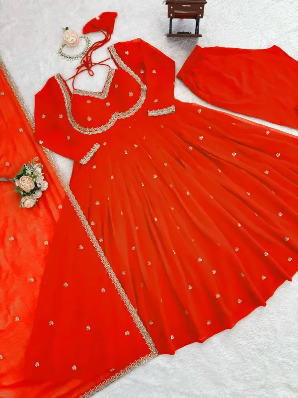 Orange_Foux_Gorgette_Anarkali_Set_For_Women