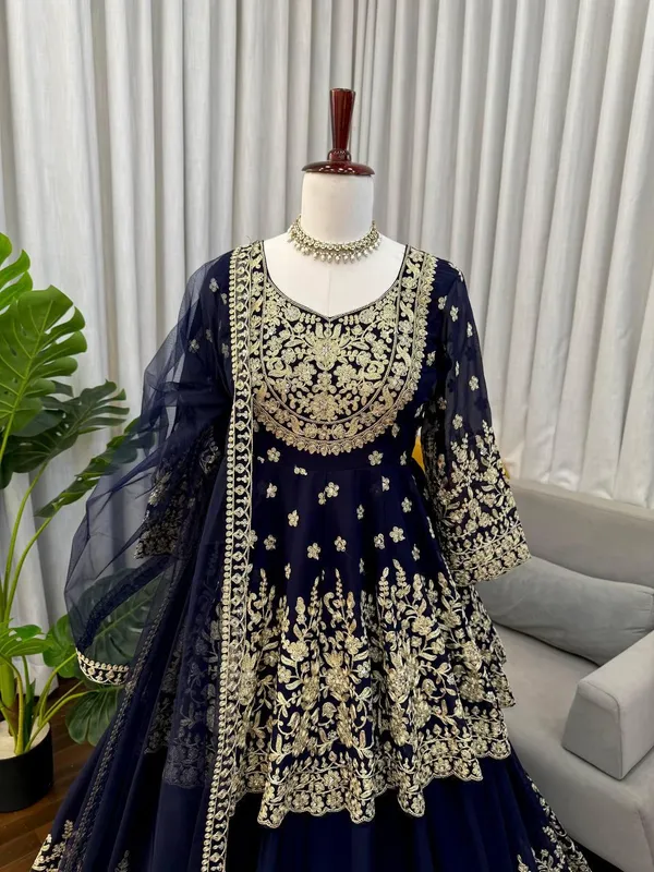 Black_Foux_Gorgette_Anarkali_Lehenga_Set_For_Women