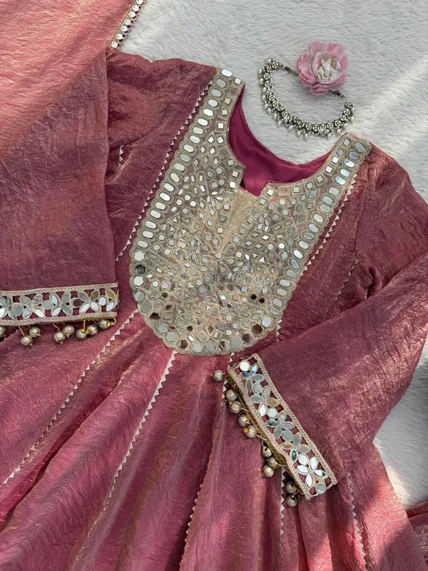 Pink_Gold_Crush_Anarkali_Suit_Set_For_Women