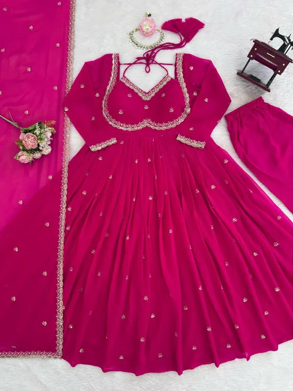 Magenta_Foux_Gorgette_Anarkali_Set_For_Women