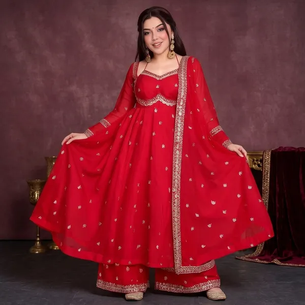 Red_Foux_Gorgette_Anarkali_Set_For_Women