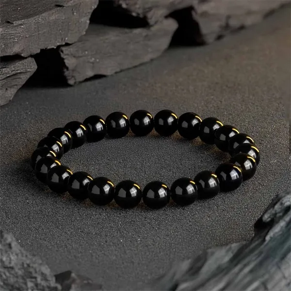 Black_Obsidian_Stone_Gold_Spacer_Beaded_Bracelet_For_Men_And_Women