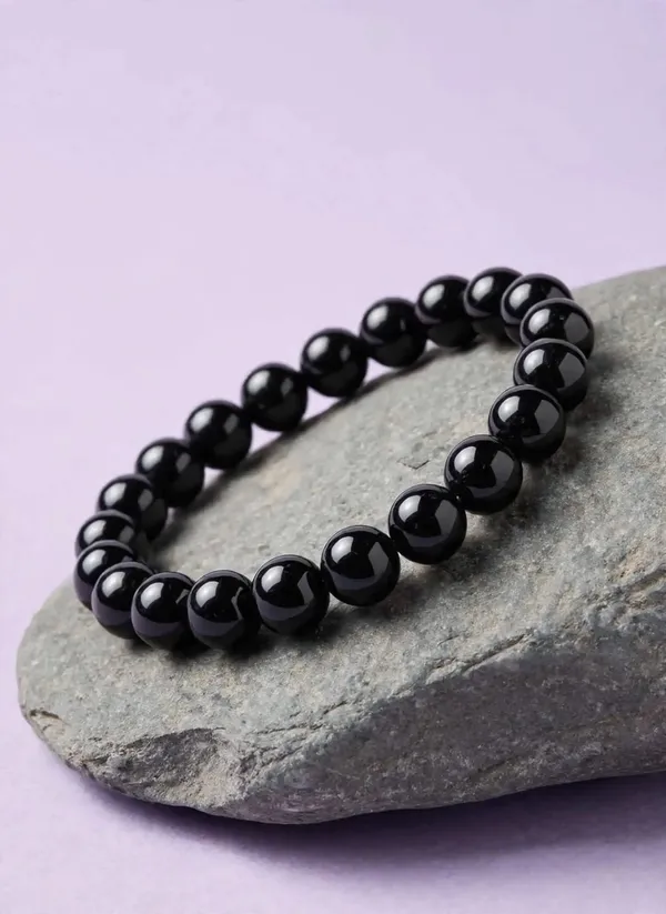 Black_Obsidian_Stone_Gold_Spacer_Beaded_Bracelet_For_Men_And_Women
