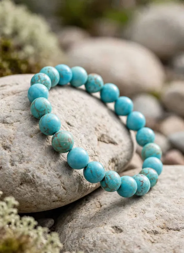 Natural_Turquoise_Round_Beaded_Bracelet_For_Men_And_Women_(100%_Original)_with_lab_certificate