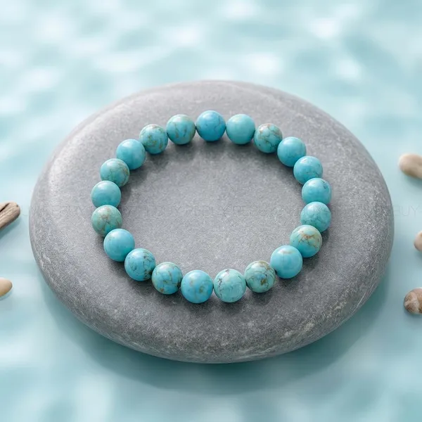 Natural_Turquoise_Round_Beaded_Bracelet_For_Men_And_Women_(100%_Original)_with_lab_certificate