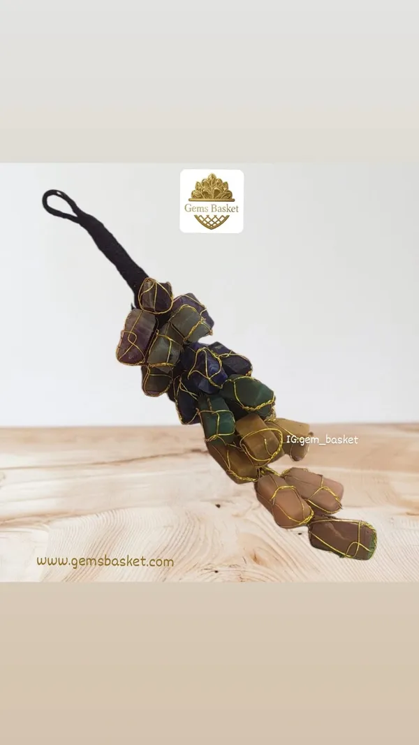 7_chakra_healing_stone_chimes_/hanger_for_car_and_home_decor_/reiki_healing_