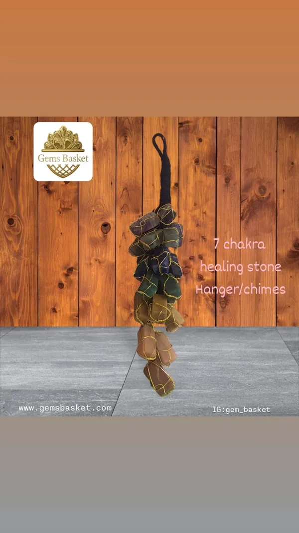 7_chakra_healing_stone_chimes_/hanger_for_car_and_home_decor_/reiki_healing_