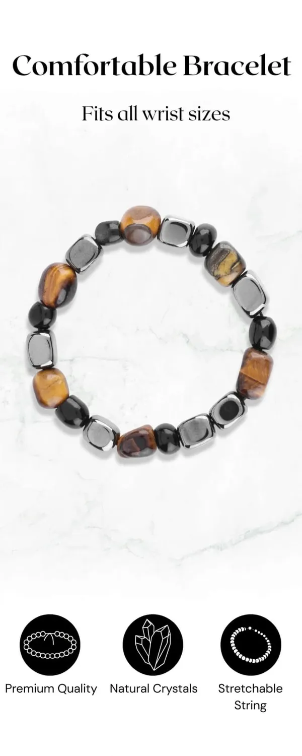 Tumble_Triple_Protection_Bracelet_hematite+tiger_eye_+_obisidian_natural_adjustable_100%_original_with_lab_certificat