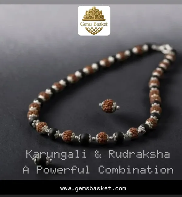 Karungali_&_Rudrakash_Jaap_/wearing_Mala_100%_original_gemstone_