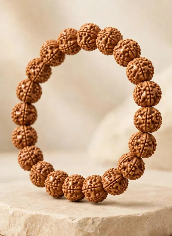 5_Mukhi_Rudraksh_Bracelet_100%_original_gemstone_with_lab_certificate__