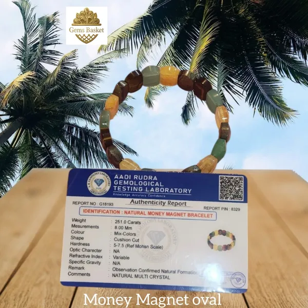 Money_Magnet_Oval_Cut_unisex_Bracelet_semi_premium_stone_