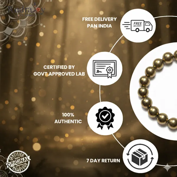 Natural_Pyrite_elastic_Beaded_Bracelet_For_Men_And_Women_(100%_Original)_with_lab_certificate