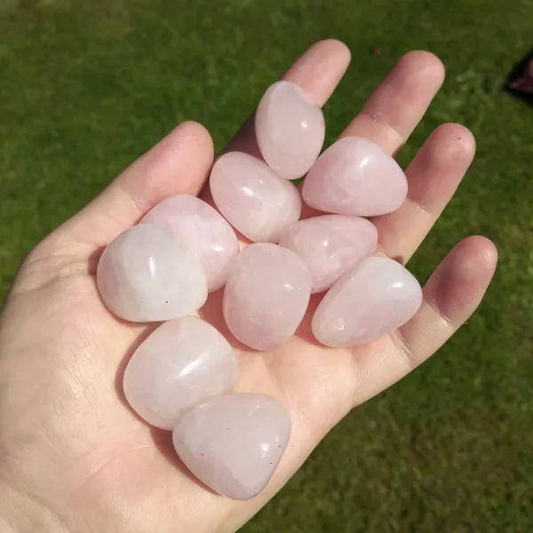 Rose_Quartz_tumble_stone_couple_set_of_2_pcs_100%_original_product