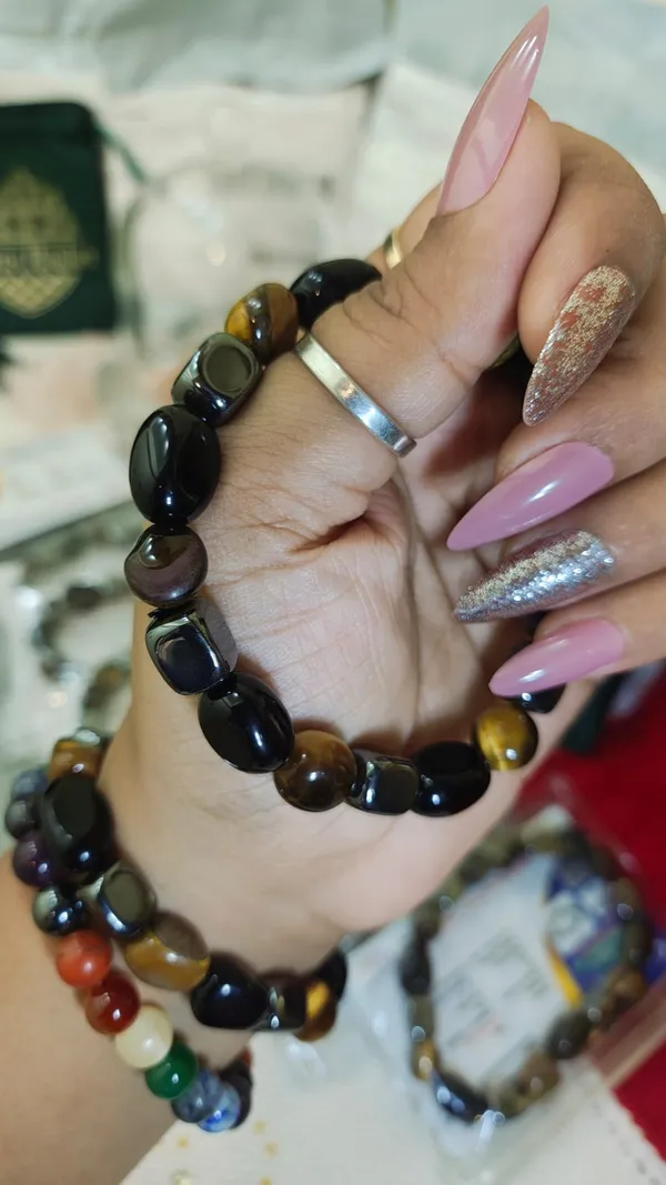 Tumble_Triple_Protection_Bracelet_hematite+tiger_eye_+_obisidian_natural_adjustable_100%_original_with_lab_certificat