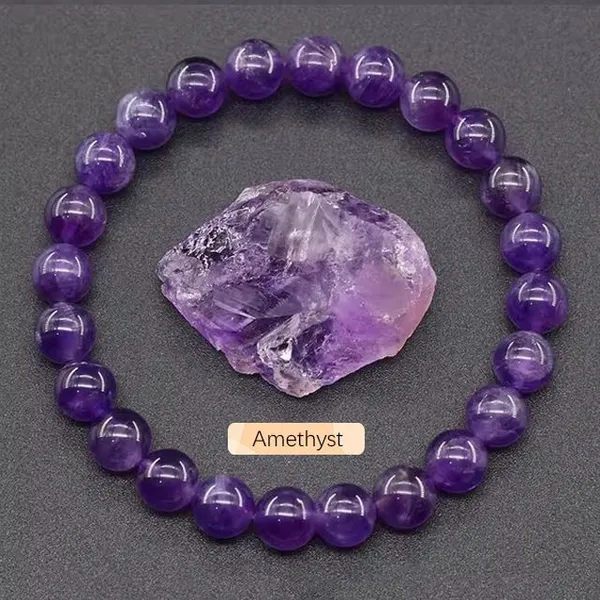 Purple_Natural_Amethyst_Beaded_Stretch_Bracelet_For_Men_And_Women