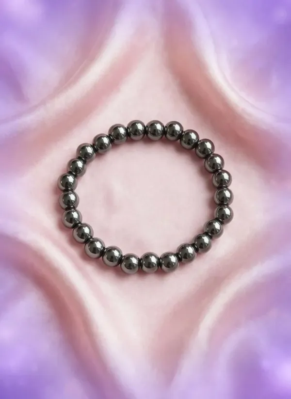 Hematite_black_Shiny_crystal__Premium_quality_bracelet_