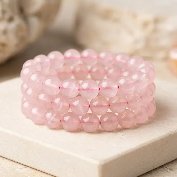 Pink_Natural_Rose_Quartz_Crystal_Beaded_Bracelet_For_Men_And_Women