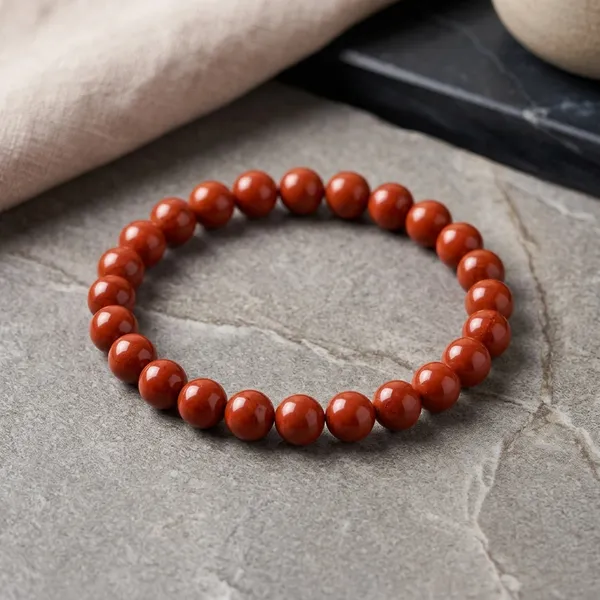 Natural_Red_Jasper_Beaded_Stretch_Bracelet_For_Men_And_Women